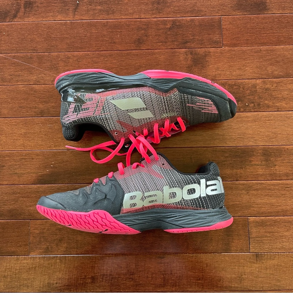 Babolat Jet Mach II tennis shoes - pink and black